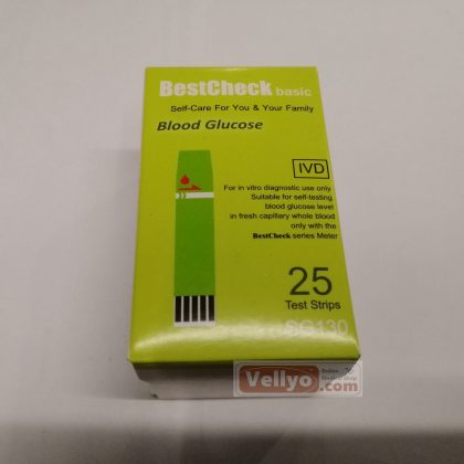 Best Check basic Blood Glucose Test Strips 25pcs
