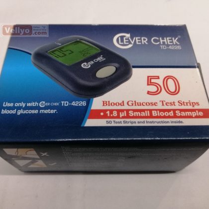 CLEVER CHEK Blood Glucose Test Strips TD-4226 50pcs