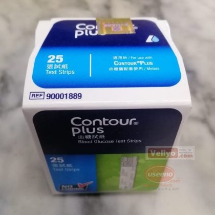 Contour Plus Blood Glucose Test Strips 25pcs