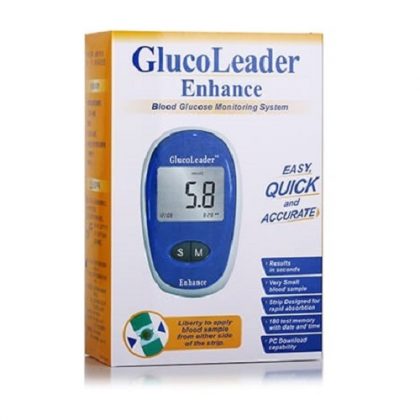 GlucoLeader Enhance Blood Glucose Monitoring System (Blue)