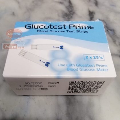 Glucotest Prime Blood Glucose Test Strips 2×25’s=50pcs