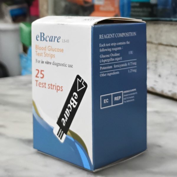 eBcare Blood Glucose Test Strips 25pcs