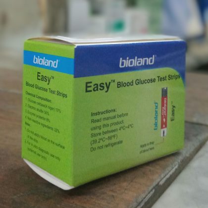 Bioland Easy Blood Glucose Test Strips 25×2=50pcs Model G-423ES