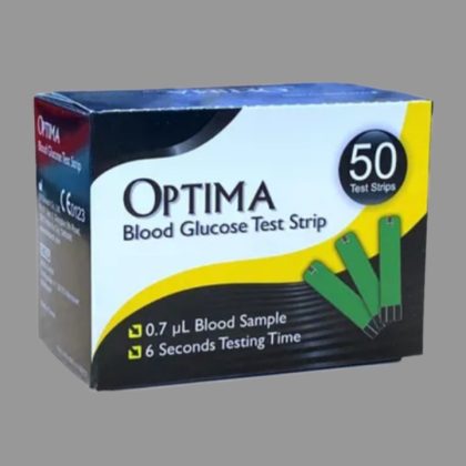 OPTIMA Blood Glucose Test Strip – 50Pcs