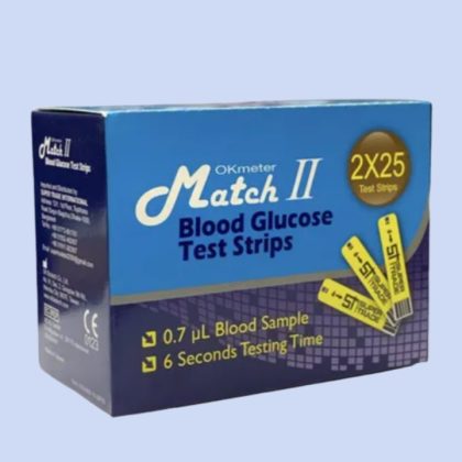 Match II Blood Glucose 2×25=50pcs Test Strips