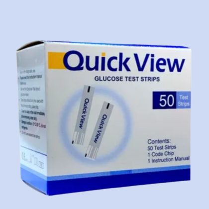 Quick View Blood Glucose Test Strips 50pcs