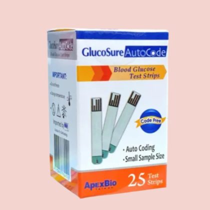 GlucoSure AutoCode Blood Glucose Test Strips 25pcs