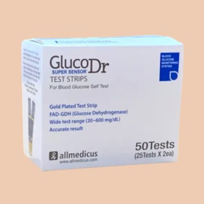 GlucoDr Auto Test Strips 50pcs(25×2 Pack)(Blue)
