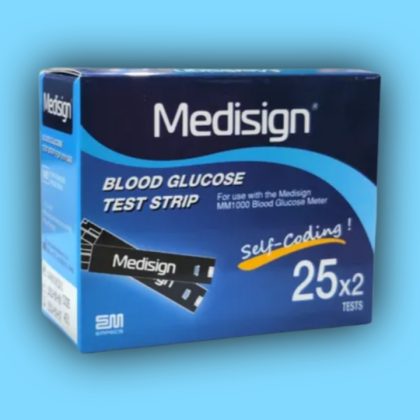 Medisign Blood Glucose Test Strips 2×25=50pcs