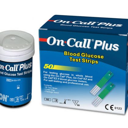 On Call Plus Blood Glucose Test Strips 50pcs