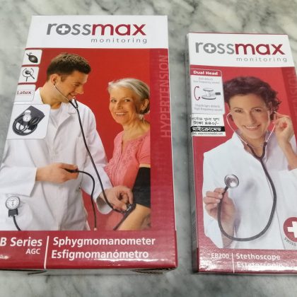 Rossmax Blood Pressure Machine & Stethoscope Set