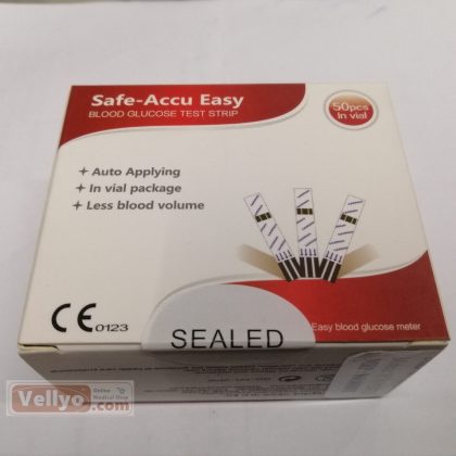 Safe-Accu Easy Blood Glucose Test Strips 50pcs in vial