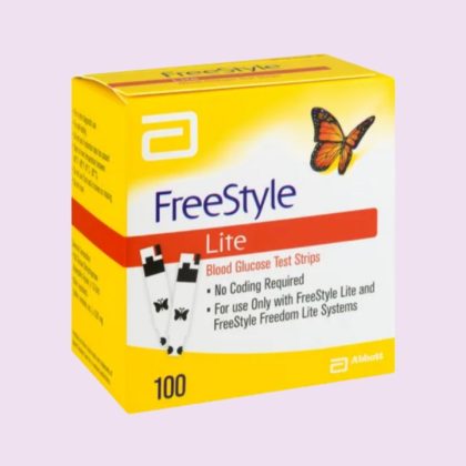 FreeStyle Lite Blood Glucose Test Strips – 100pcs