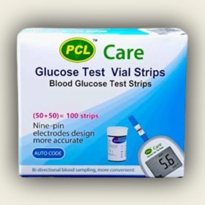 PCL Care Glucose Test Vial Strips 2x 50=100pcs
