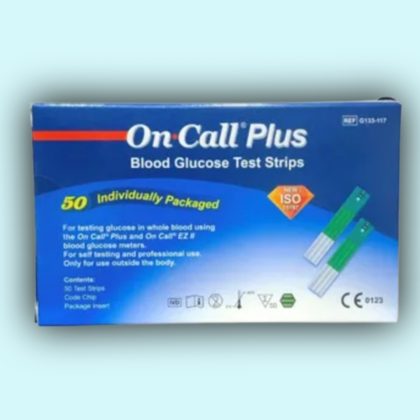 On Call Pulse Blood Glucose Test Strip -50pcs Individual Pack