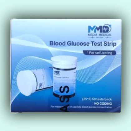Media (MMD) Blood Glucose Test Strips-2x25pcs= 50Pcs