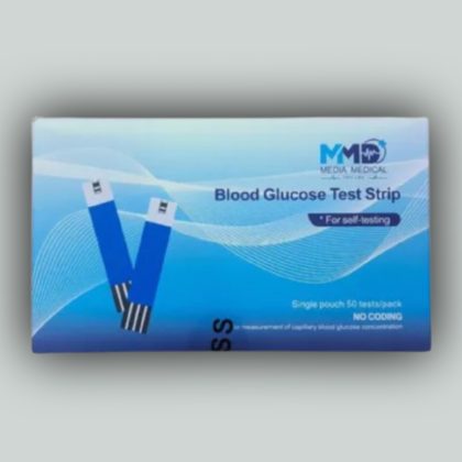 Media (MMD) Blood Glucose Test Strips (Single Pouch)-50Pcs