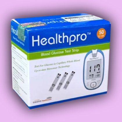 HealthPro Glucose Test Strip–2×25=50pcs
