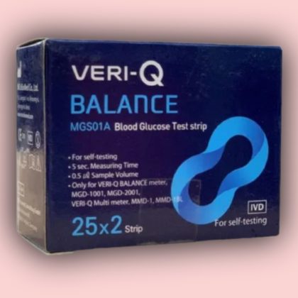 Veri-Q Balance Glucose Test Strip -2x25pcs=50 Pcs