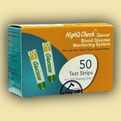 HighQ Check Special Blood Glucose Test Strips – 2x25pcs=50pcs