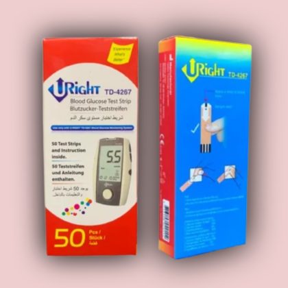 URight TD-4267 Blood Glucose Test Strips-50pcs (Single Pack)