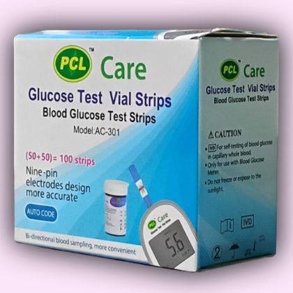 PCL Care Glucose Test Vial Strips 50+50=100pcs