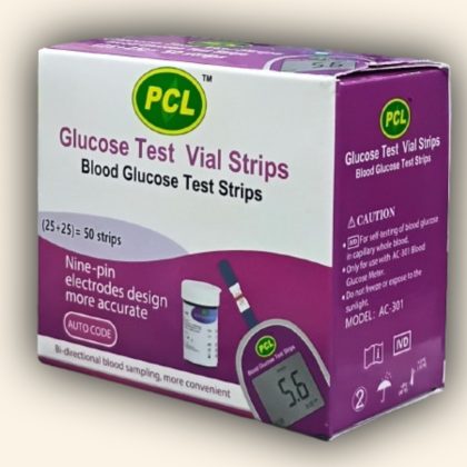 PCL Care Glucose Test Vial Strips 25+25=50pcs