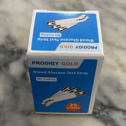 PRODIGY GOLD Blood Glucose Test Strips 25pcs no coding