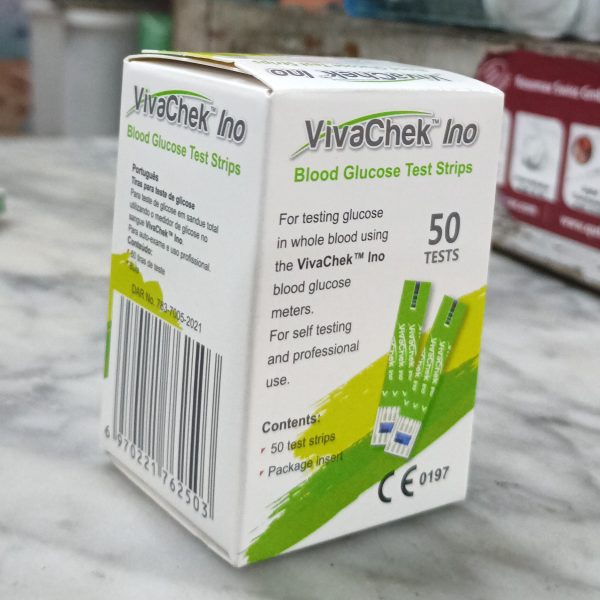 VivaChek Ino Blood Glucose Test Strips 50pcs - Image 3
